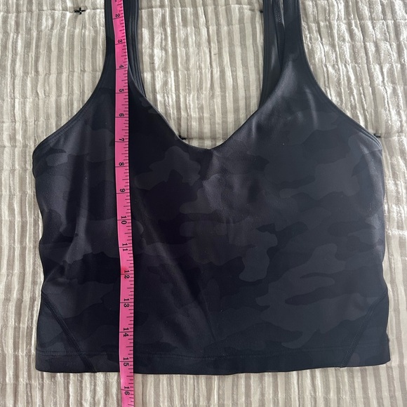 Lululemon Align Black Camouflage Crop Tank top - Picture 3 of 5